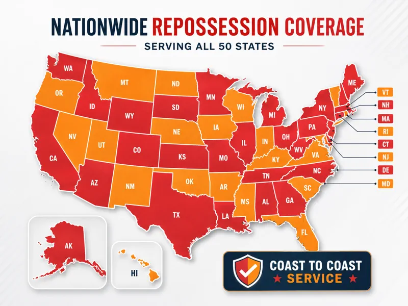 Nationwide repossession coverage map - all 50 states